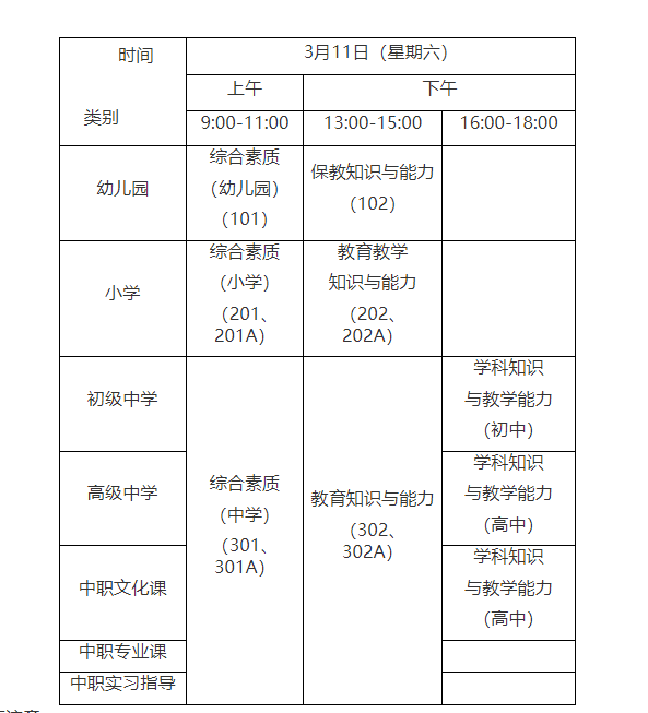 2023年上半年中小学教师资格考试（笔试）上海考区考前公告